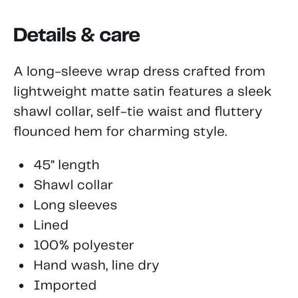 NWT Taylor Plus Long Sleeve Satin Wrap Dress Bright Blue Size 18W - Picture 11 of 11